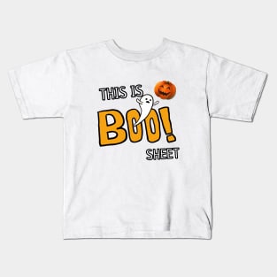 This is Boo-sheet Ghost Halloween Kids T-Shirt